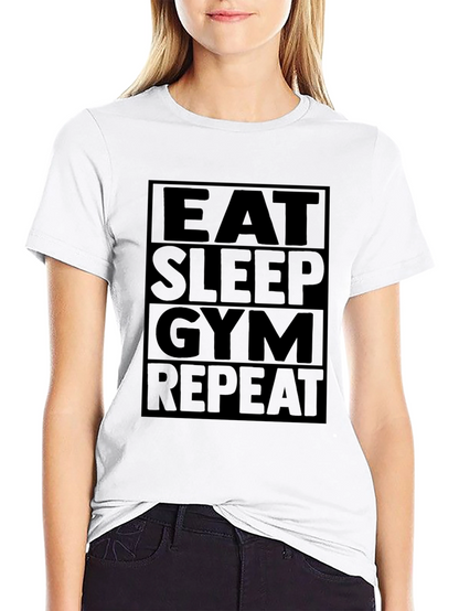 Camiseta Hombre: Eat Sleep Gym Repeat