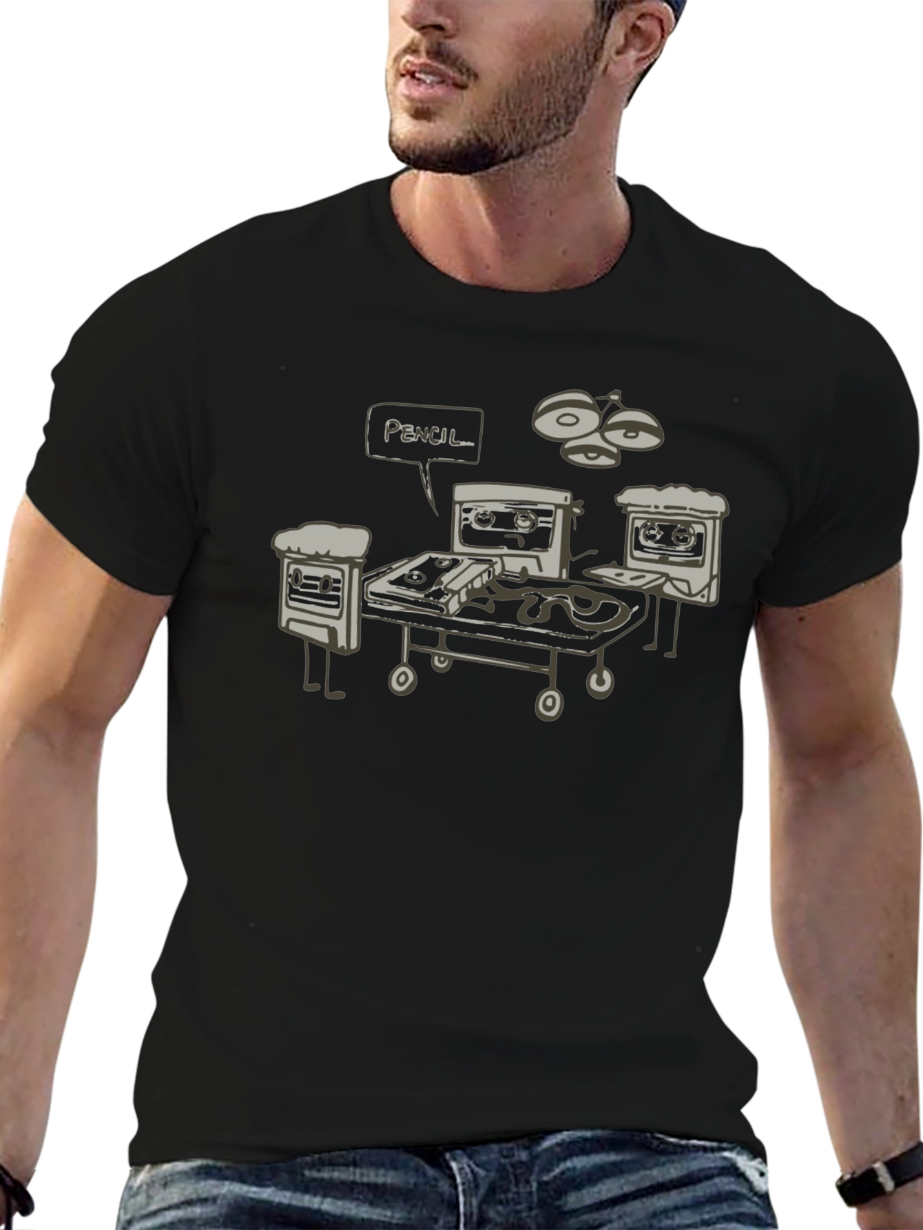 Camiseta Negra Autopsia de Cassette