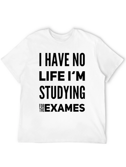 Camiseta Hombre Negra: No Tengo Vida Estudio