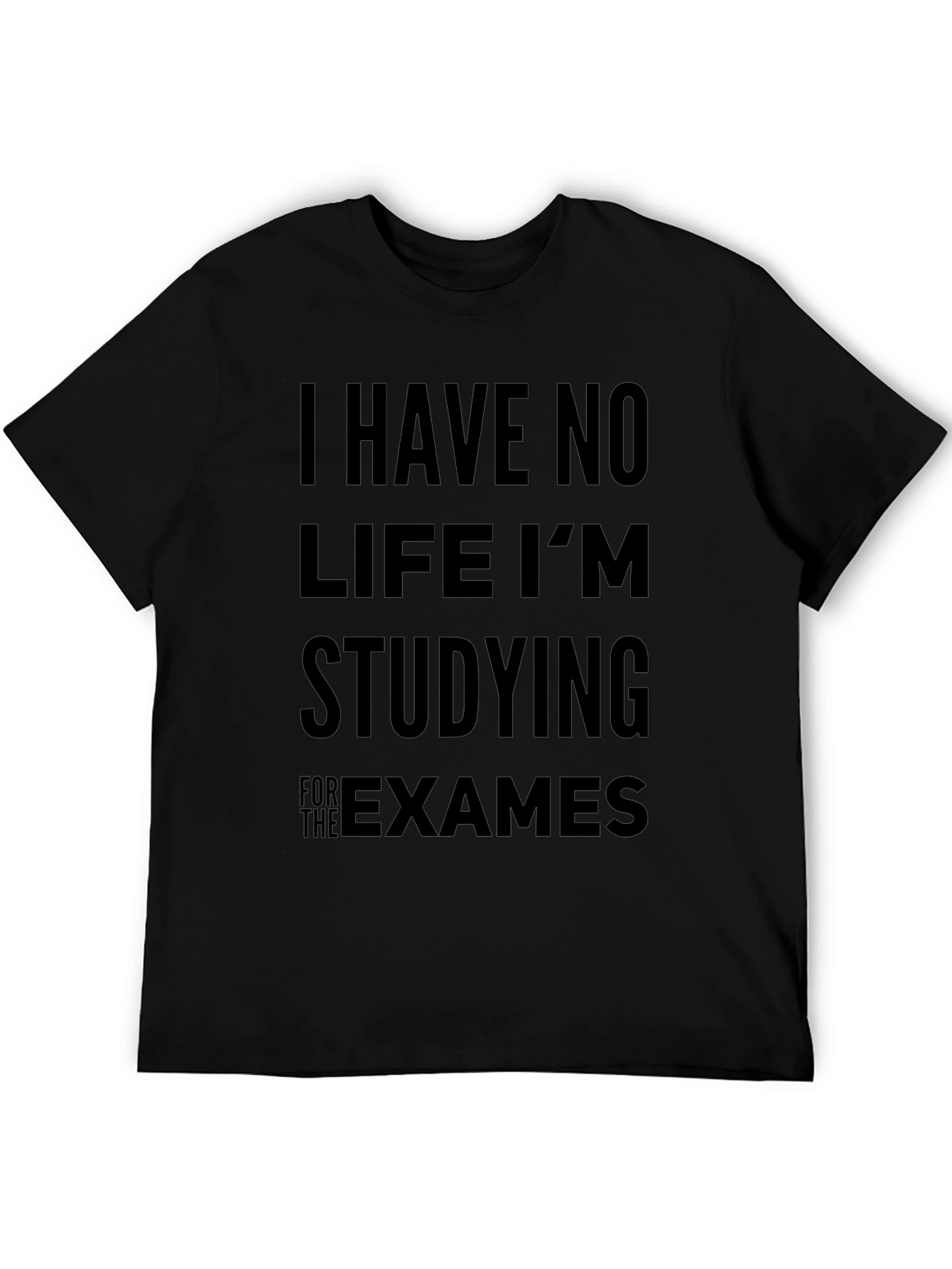 Camiseta Hombre Negra: No Tengo Vida Estudio
