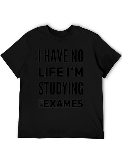 Camiseta Hombre Negra: No Tengo Vida Estudio