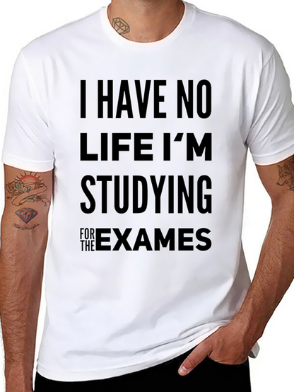 Camiseta Hombre Negra: No Tengo Vida Estudio