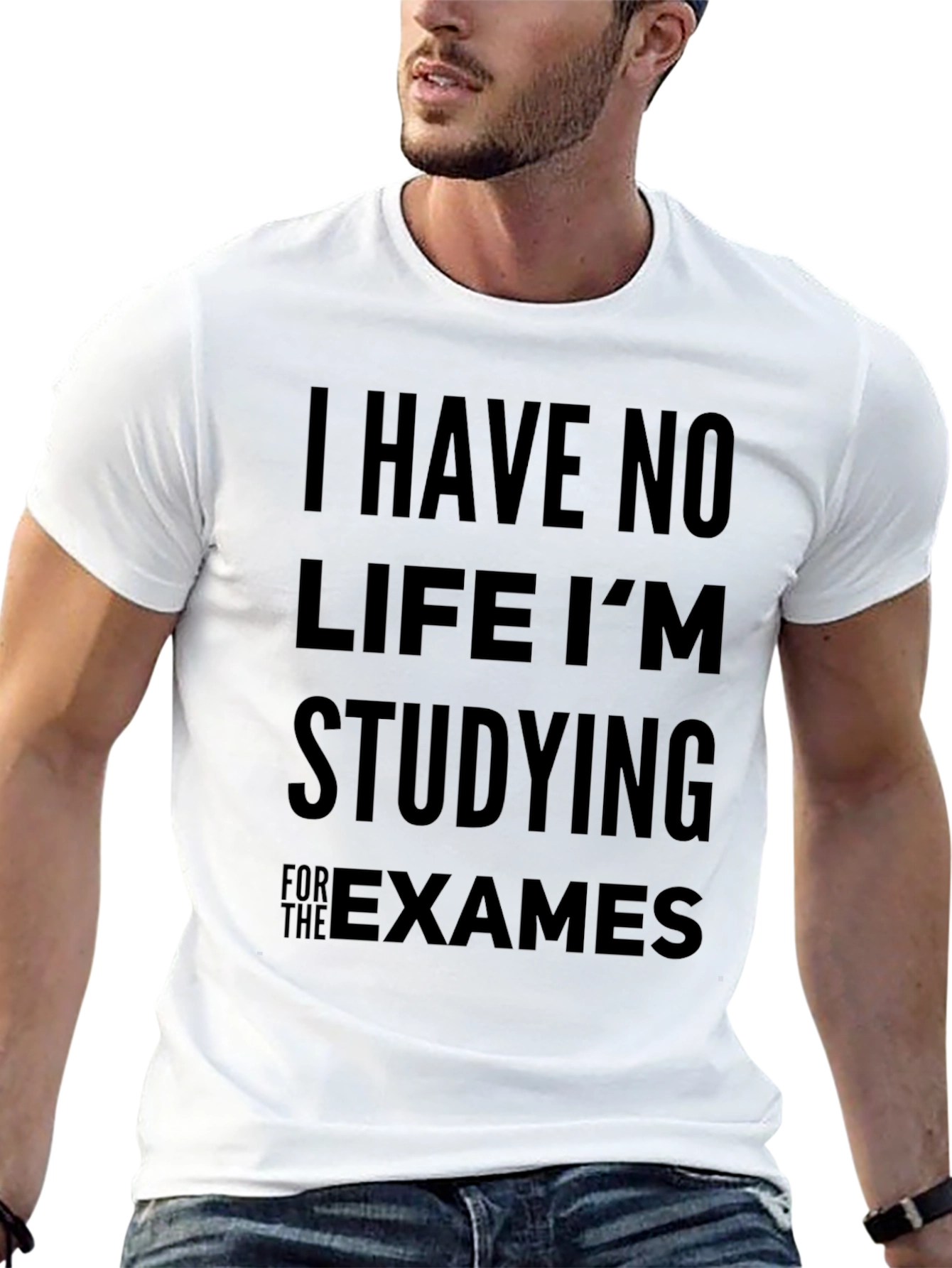 Camiseta Hombre Negra: No Tengo Vida Estudio