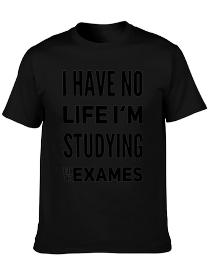 Camiseta Hombre Negra: No Tengo Vida Estudio