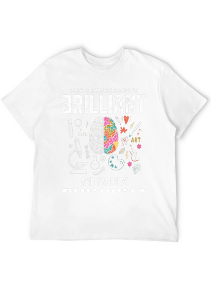 Camiseta Negra Brilliant: Mente Creativa y Ocupada