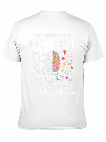 Camiseta Negra Brilliant: Mente Creativa y Ocupada