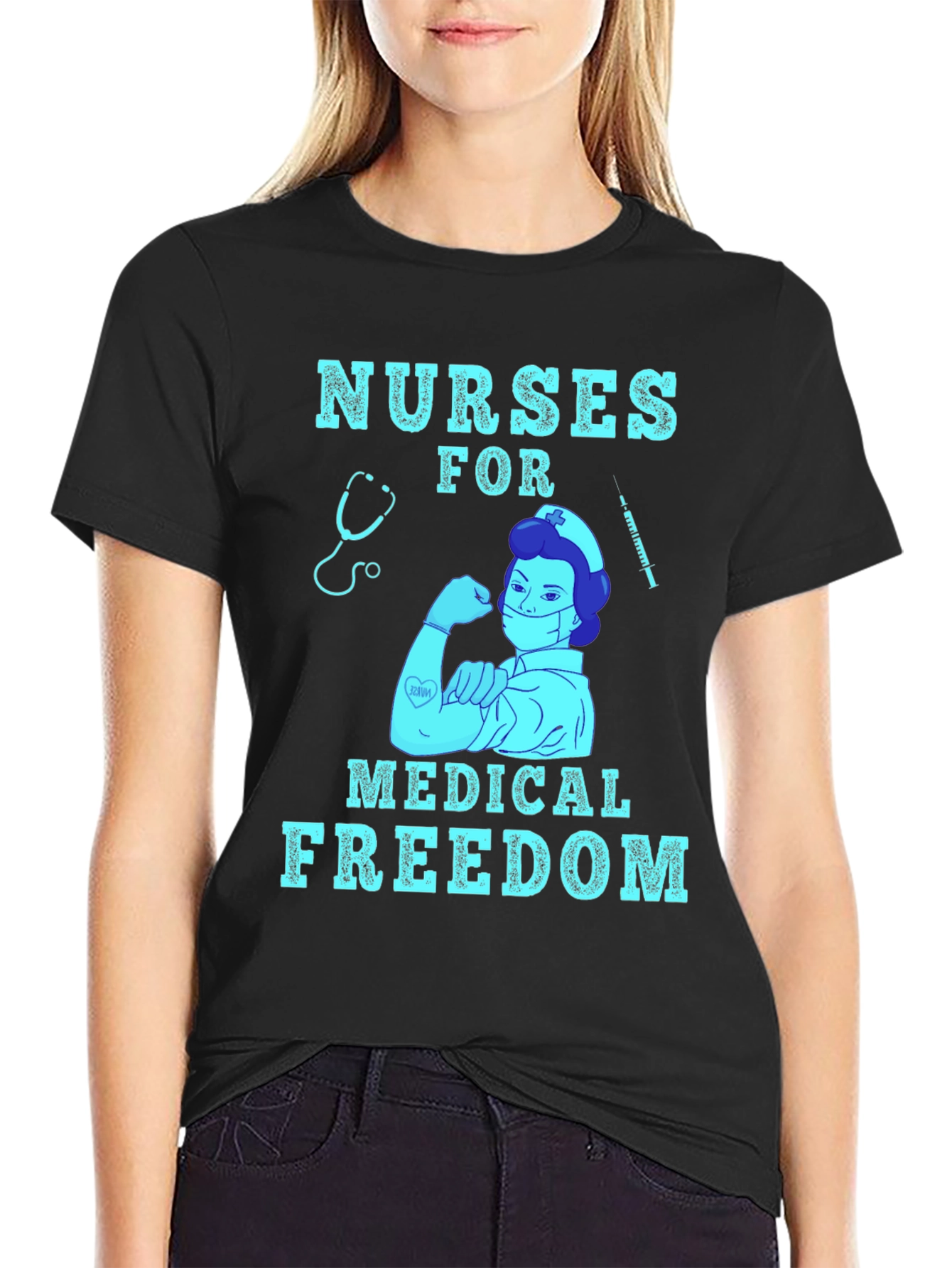 Camiseta Médica: Enfermeras por la Libertad