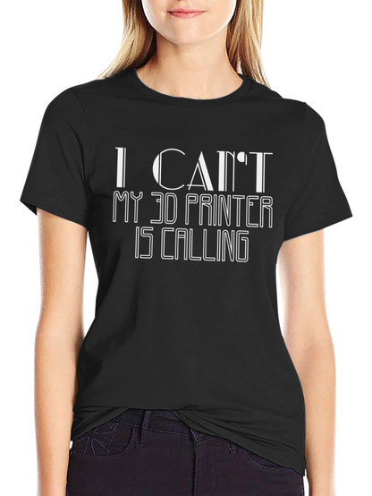 Camiseta Negra Impresión 3D