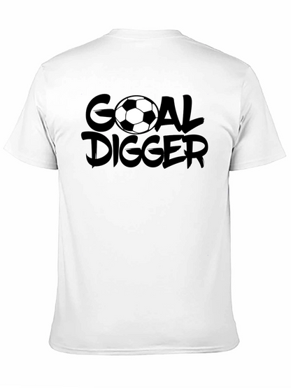 Camiseta Negra Goal Digger Fútbol Casual