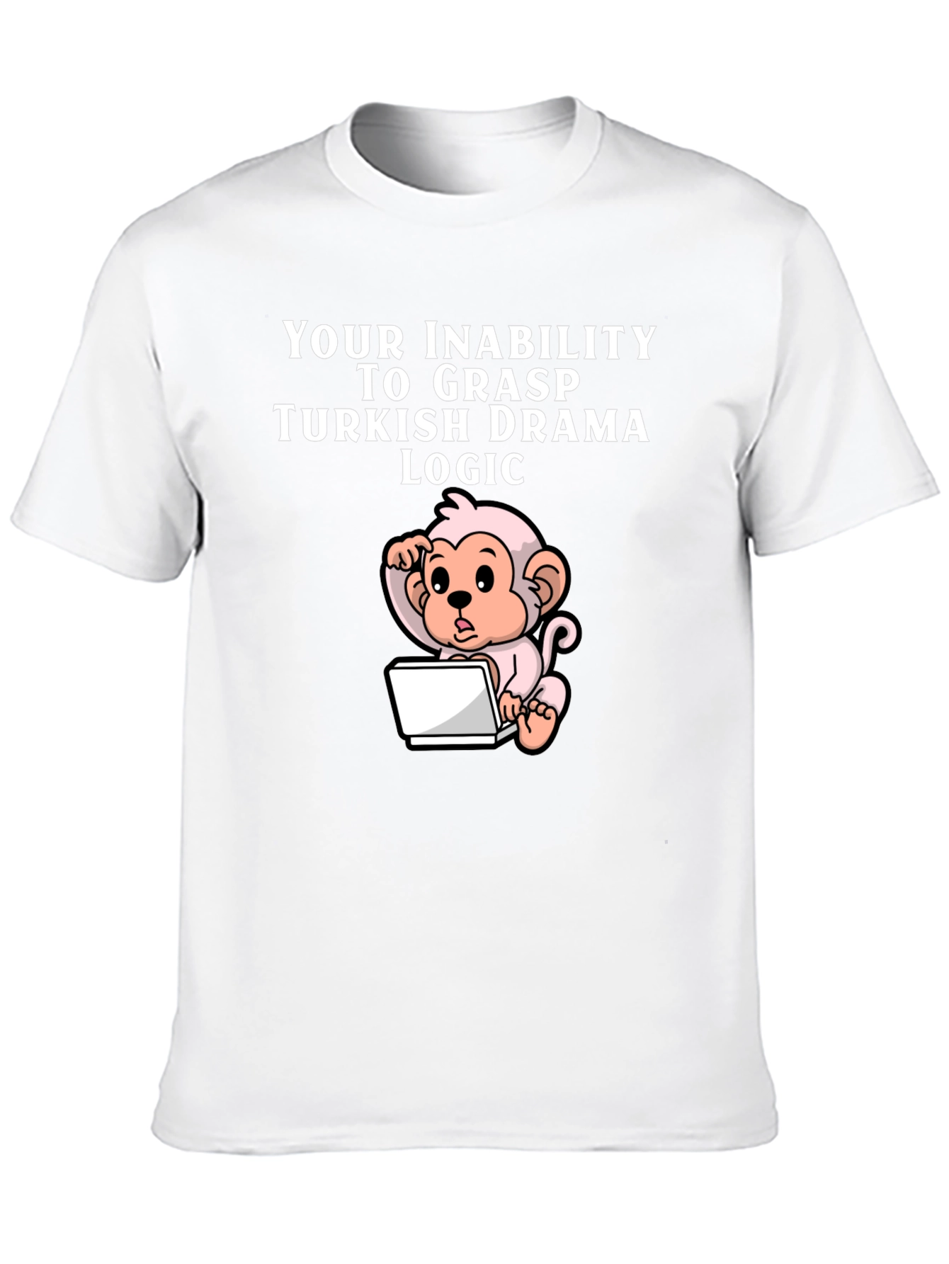 Camiseta Negra Humorística Lógica Drama Turco