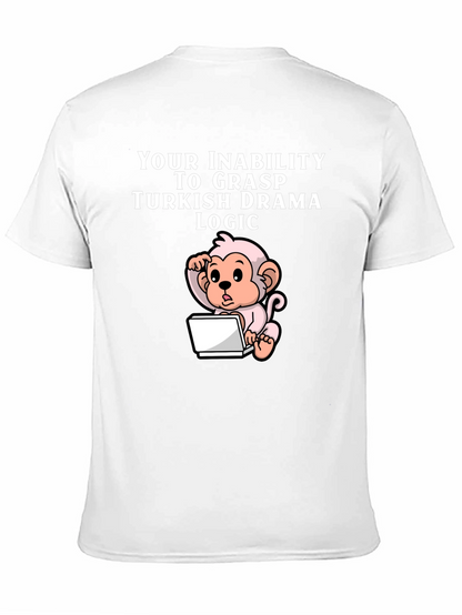Camiseta Negra Humorística Lógica Drama Turco