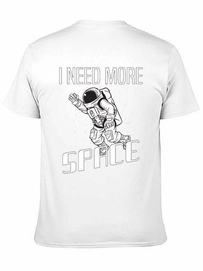 Camiseta Negra Necesito Más Espacio Astronauta
