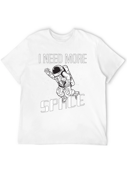Camiseta Negra Necesito Más Espacio Astronauta