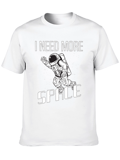 Camiseta Negra Necesito Más Espacio Astronauta