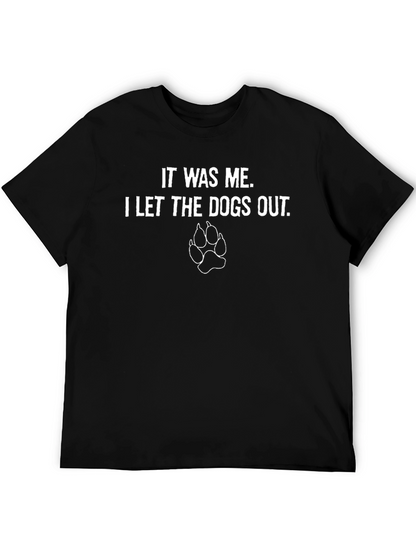 Camiseta Negra Yo Dejé Salir a los Perros