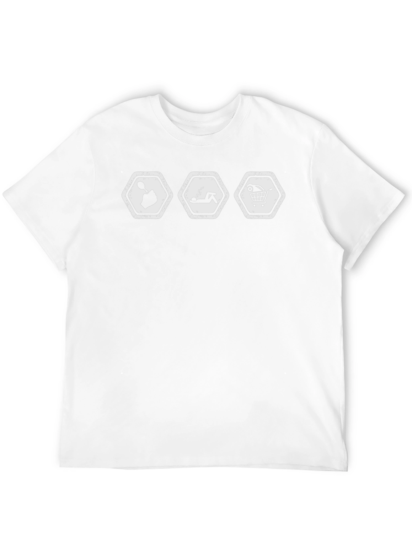 Camiseta Hombre Humor Adicto Trabajo-Sueño-Compras