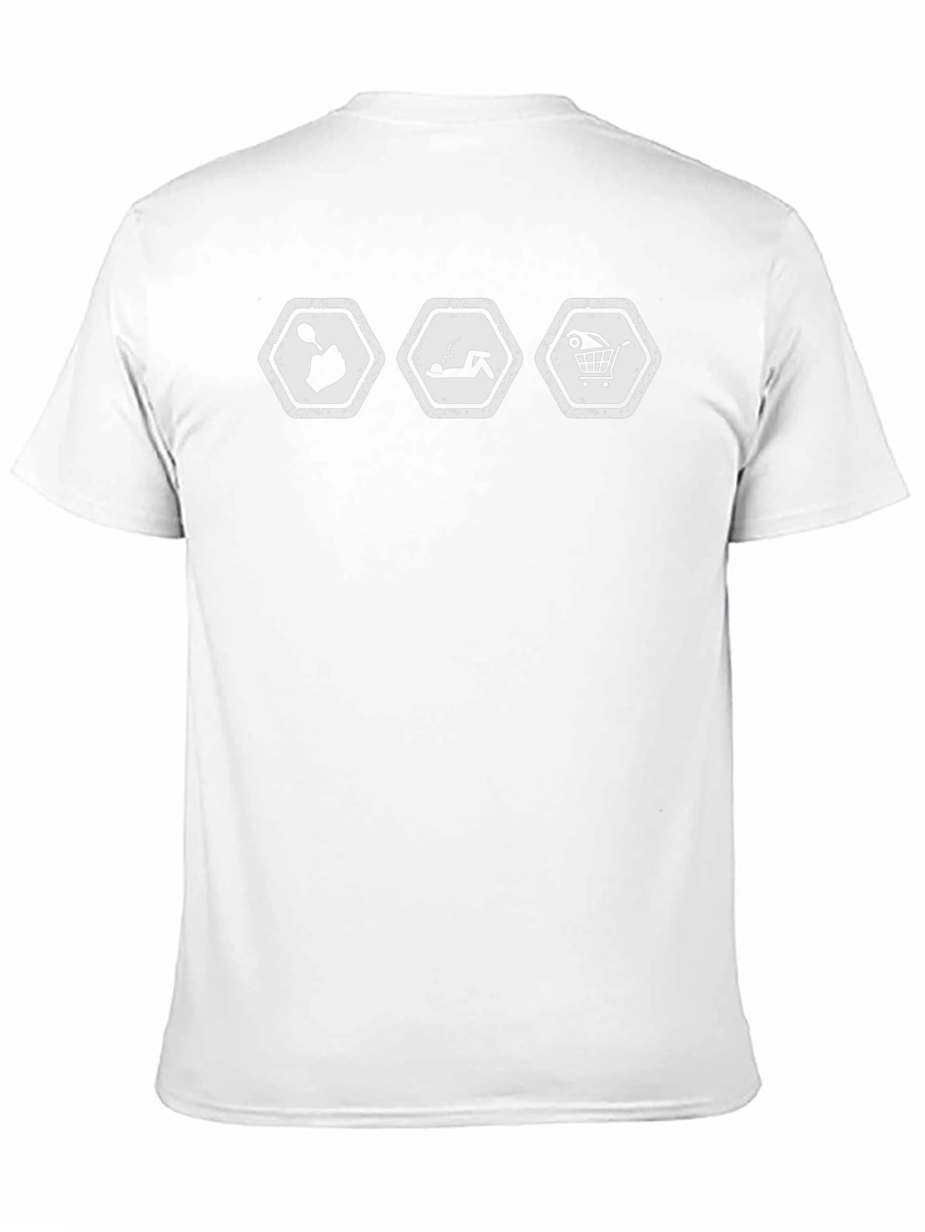 Camiseta Hombre Humor Adicto Trabajo-Sueño-Compras
