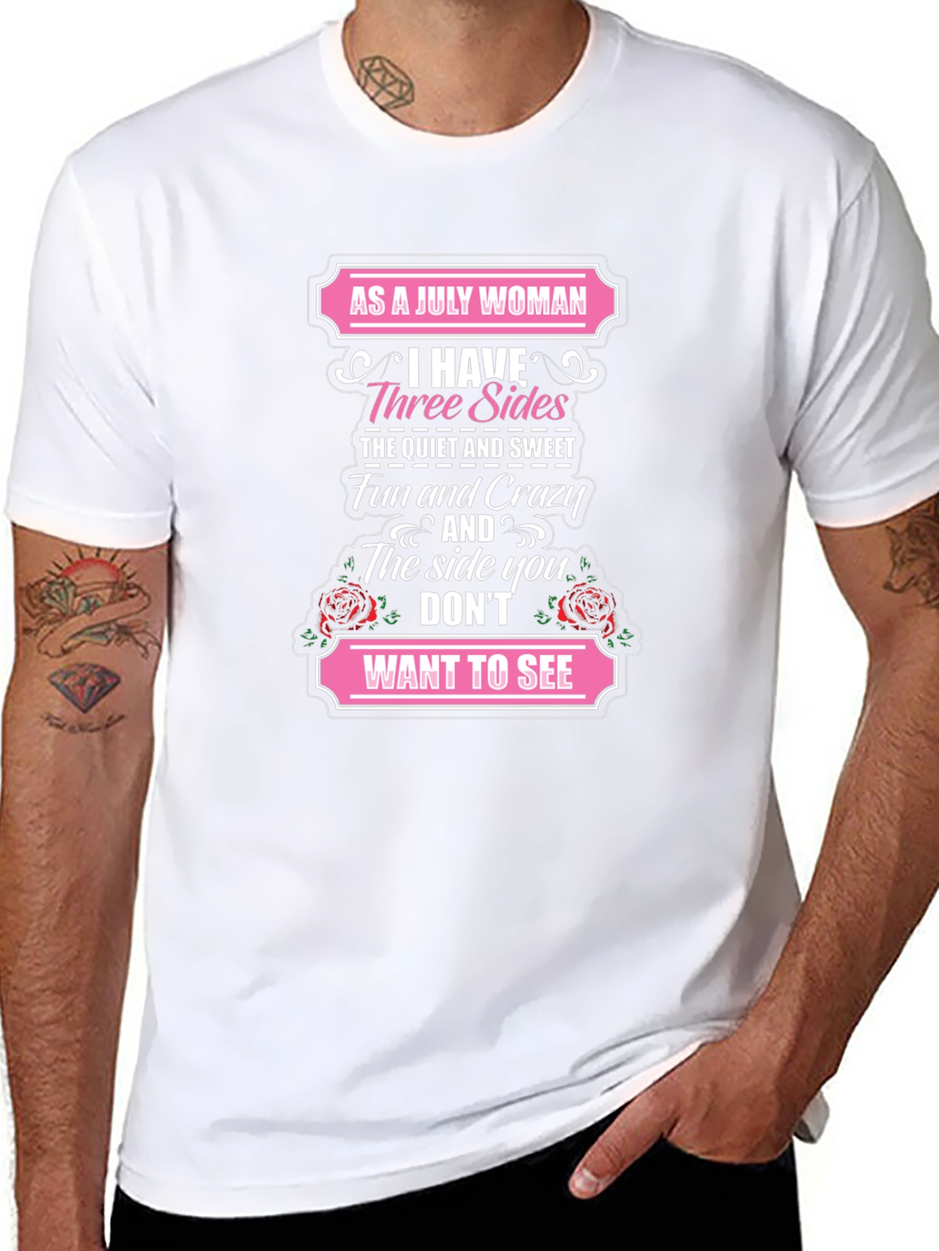 Camiseta Como Mujer de Julio Tengo Tres Lados