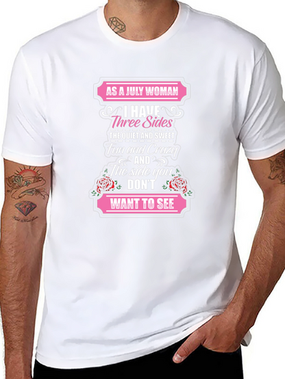 Camiseta Como Mujer de Julio Tengo Tres Lados