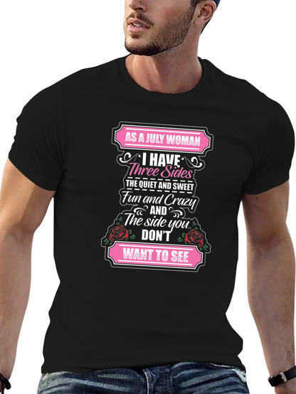 Camiseta Como Mujer de Julio Tengo Tres Lados