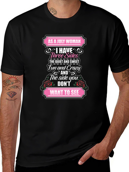 Camiseta Como Mujer de Julio Tengo Tres Lados