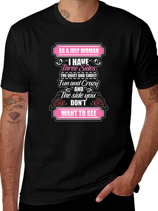 Camiseta Como Mujer de Julio Tengo Tres Lados