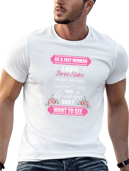 Camiseta Como Mujer de Julio Tengo Tres Lados