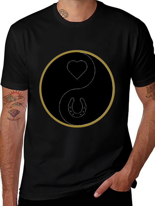 Camiseta Yin Yang con Corazón y Herradura