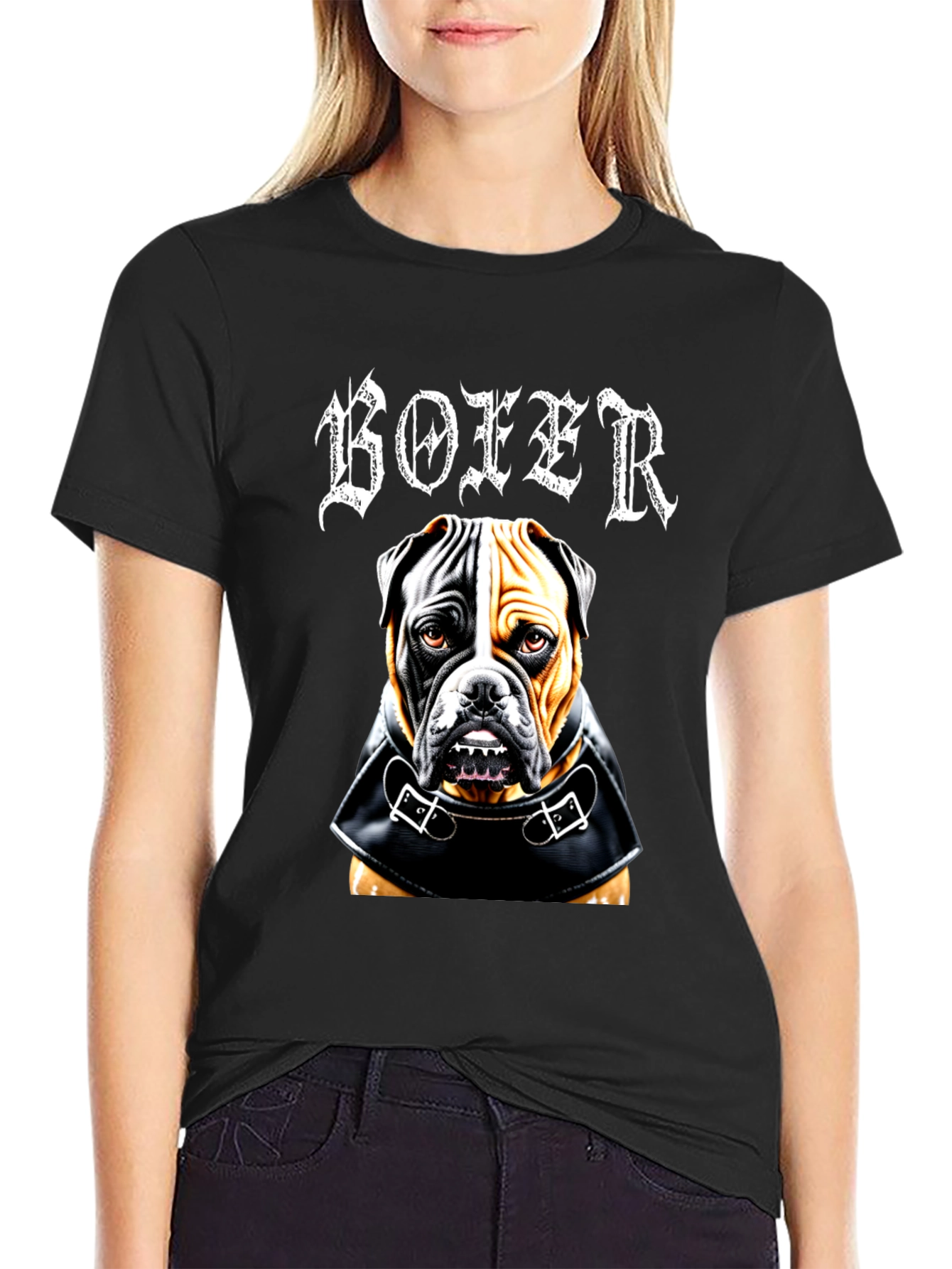 Camiseta Hombre Diseño Bóer Perro
