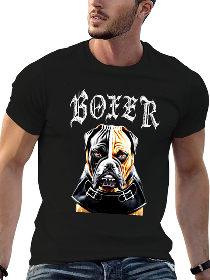 Camiseta Hombre Diseño Bóer Perro