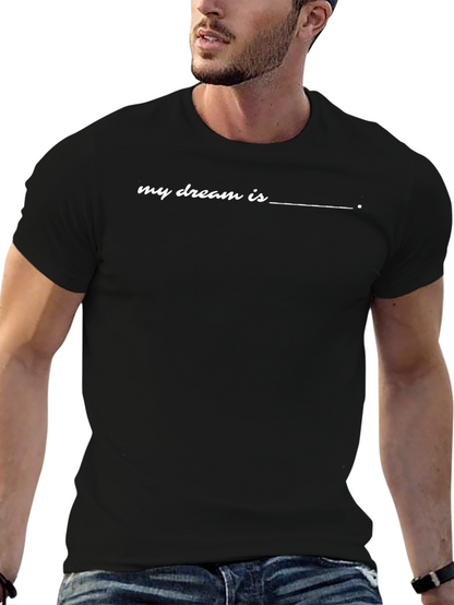 Camiseta Negra Mi Sueño Es... para Hombre