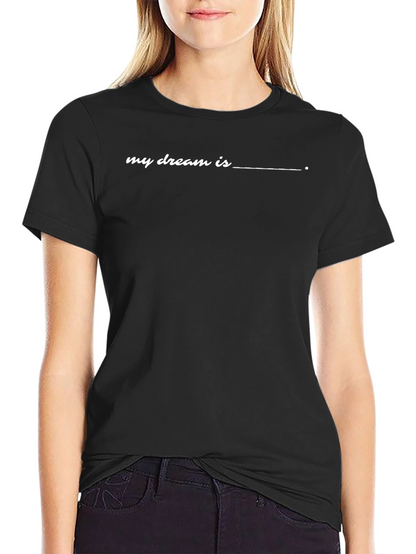 Camiseta Negra Mi Sueño Es... para Hombre