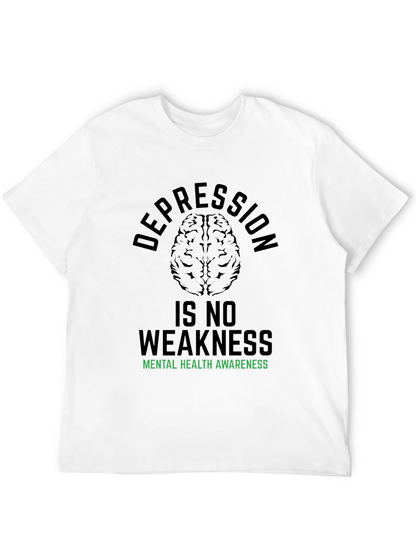 Camiseta Negra: Salud Mental Depresión No Es Debilidad