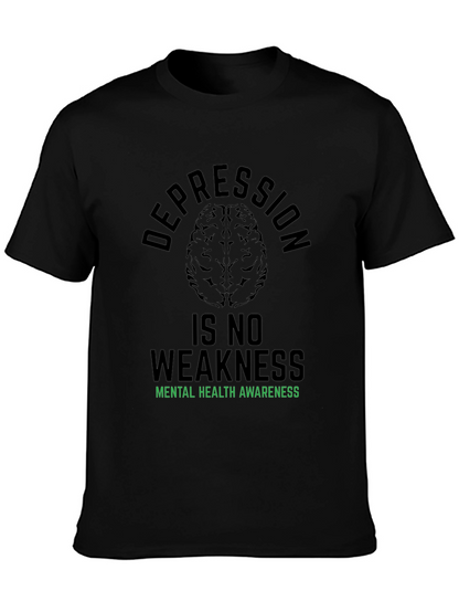 Camiseta Negra: Salud Mental Depresión No Es Debilidad