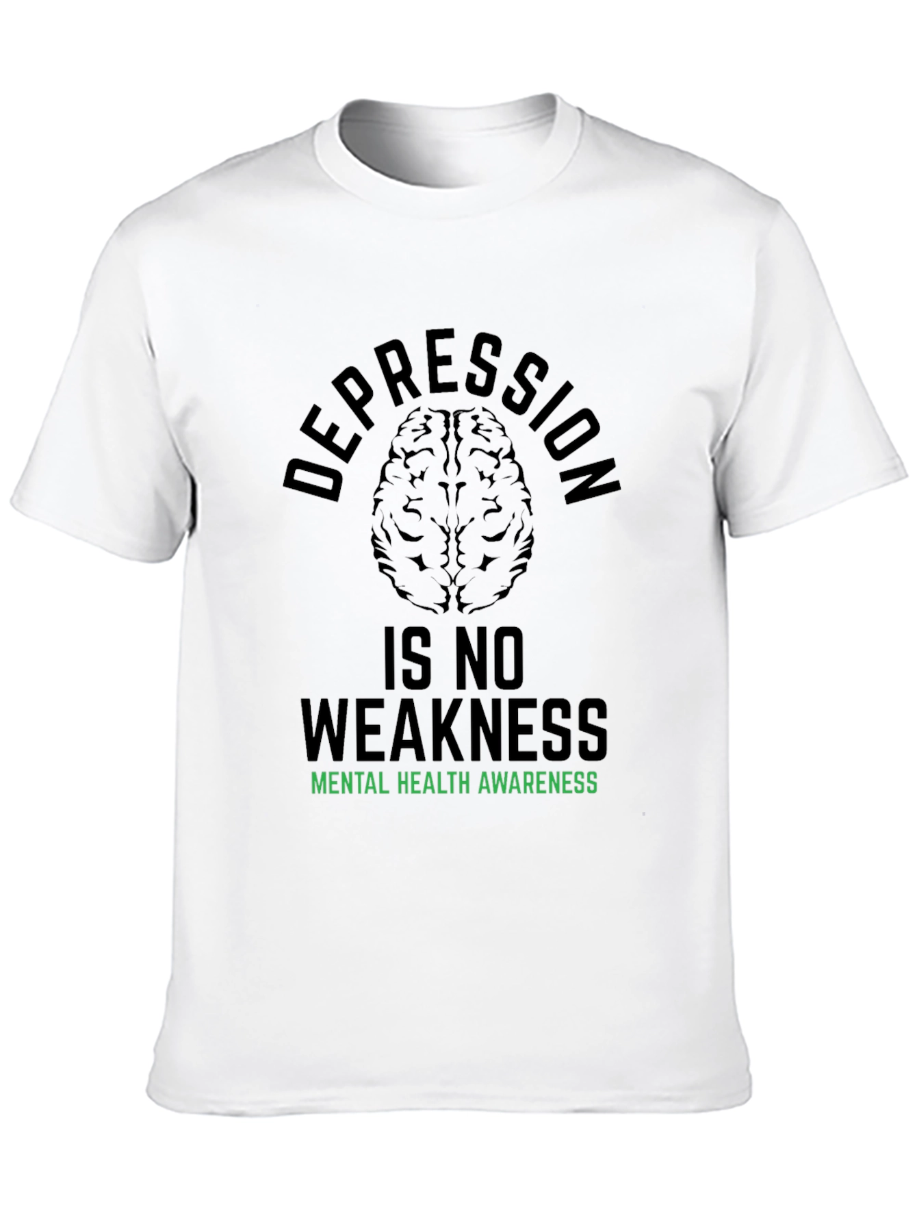 Camiseta Negra: Salud Mental Depresión No Es Debilidad