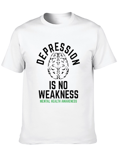 Camiseta Negra: Salud Mental Depresión No Es Debilidad