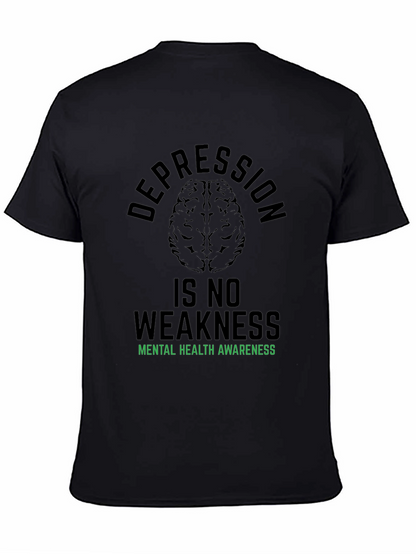Camiseta Negra: Salud Mental Depresión No Es Debilidad