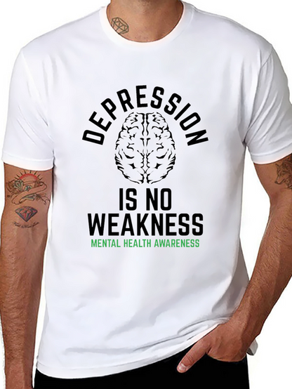 Camiseta Negra: Salud Mental Depresión No Es Debilidad