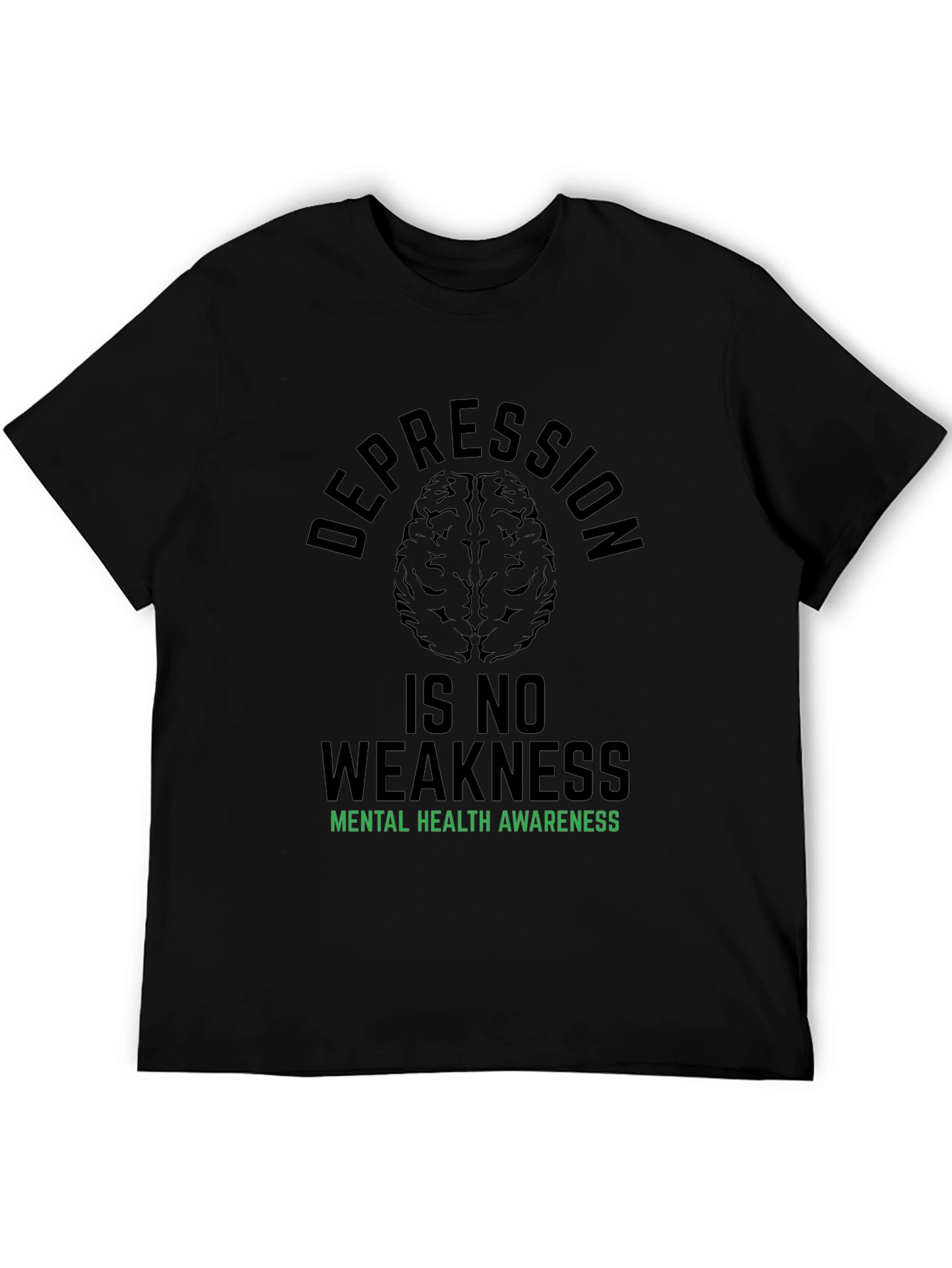 Camiseta Negra: Salud Mental Depresión No Es Debilidad