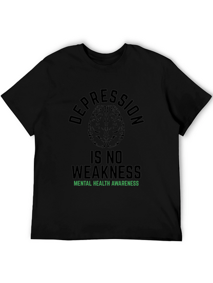 Camiseta Negra: Salud Mental Depresión No Es Debilidad