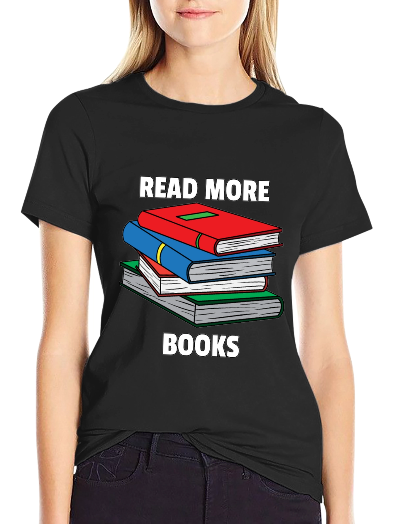 Camiseta Negra Read More Books