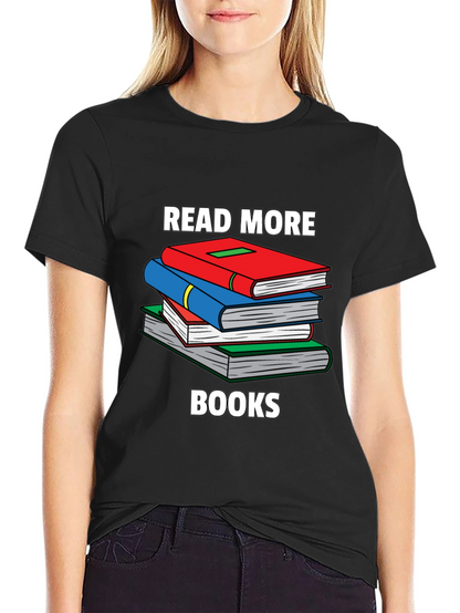 Camiseta Negra Read More Books