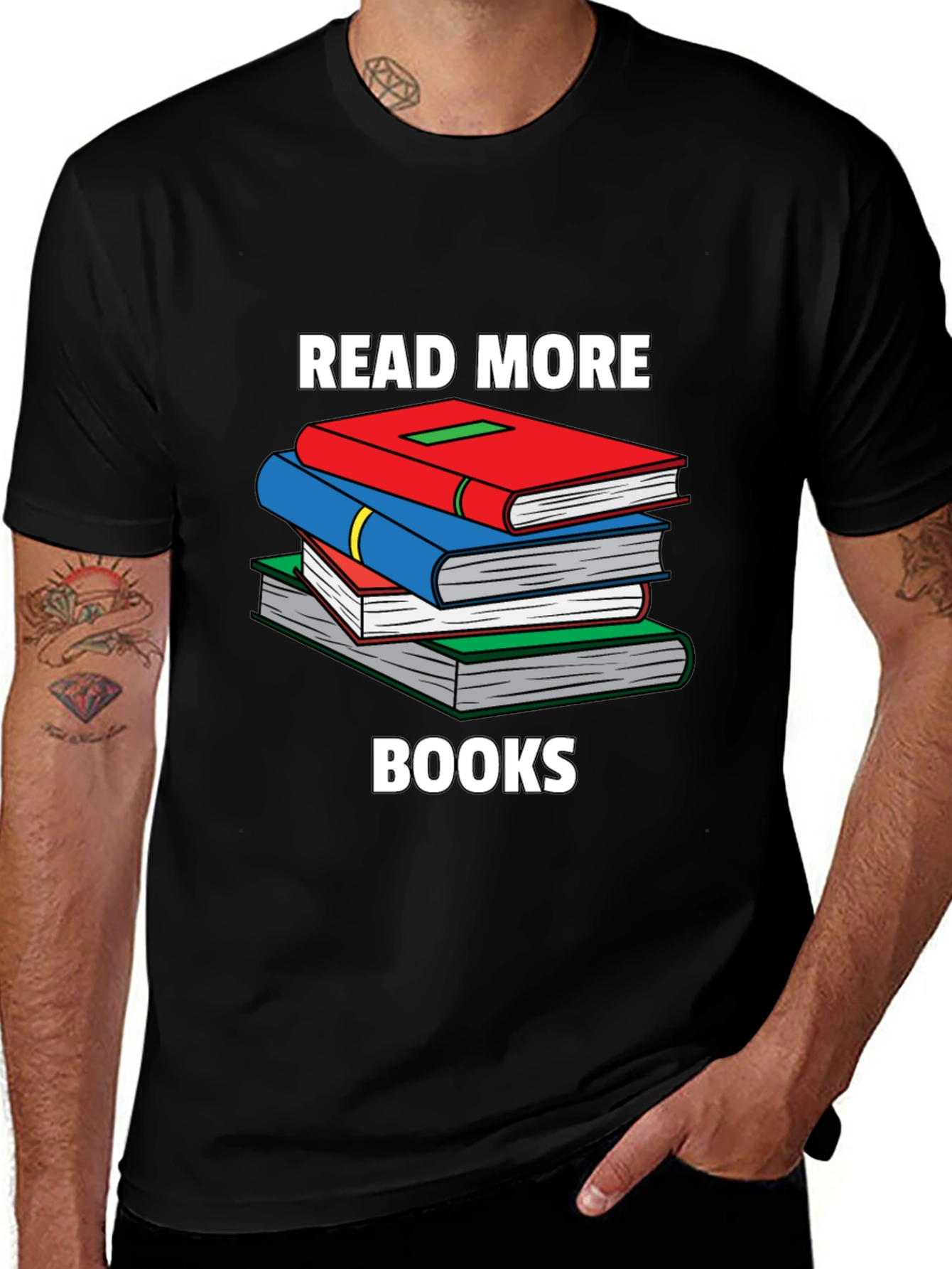 Camiseta Negra Read More Books