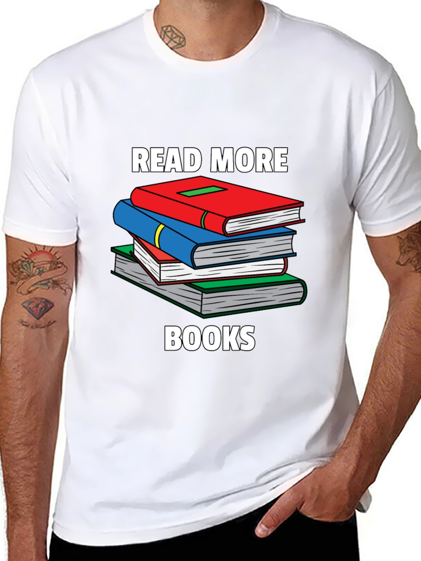 Camiseta Negra Read More Books