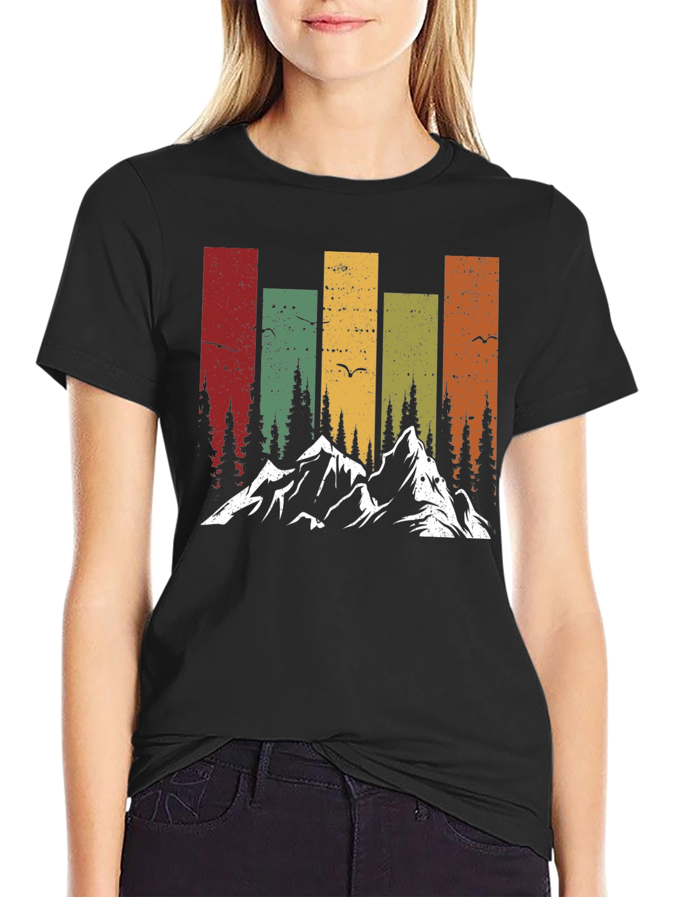 Camiseta Retro de Montaña y Naturaleza