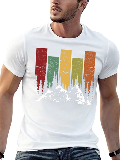 Camiseta Retro de Montaña y Naturaleza