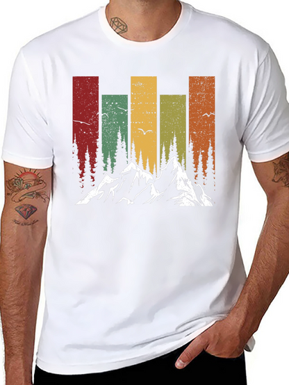 Camiseta Retro de Montaña y Naturaleza