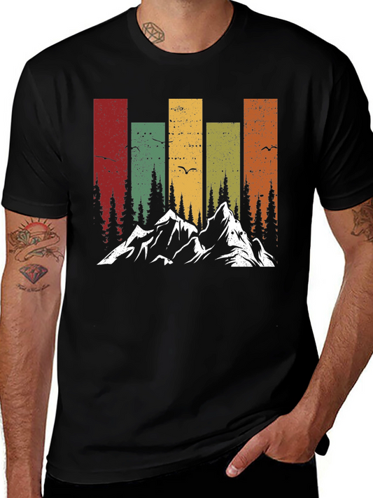 Camiseta Retro de Montaña y Naturaleza