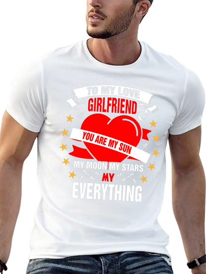 Camiseta Negra: Para Mi Novia Sol y Estrellas