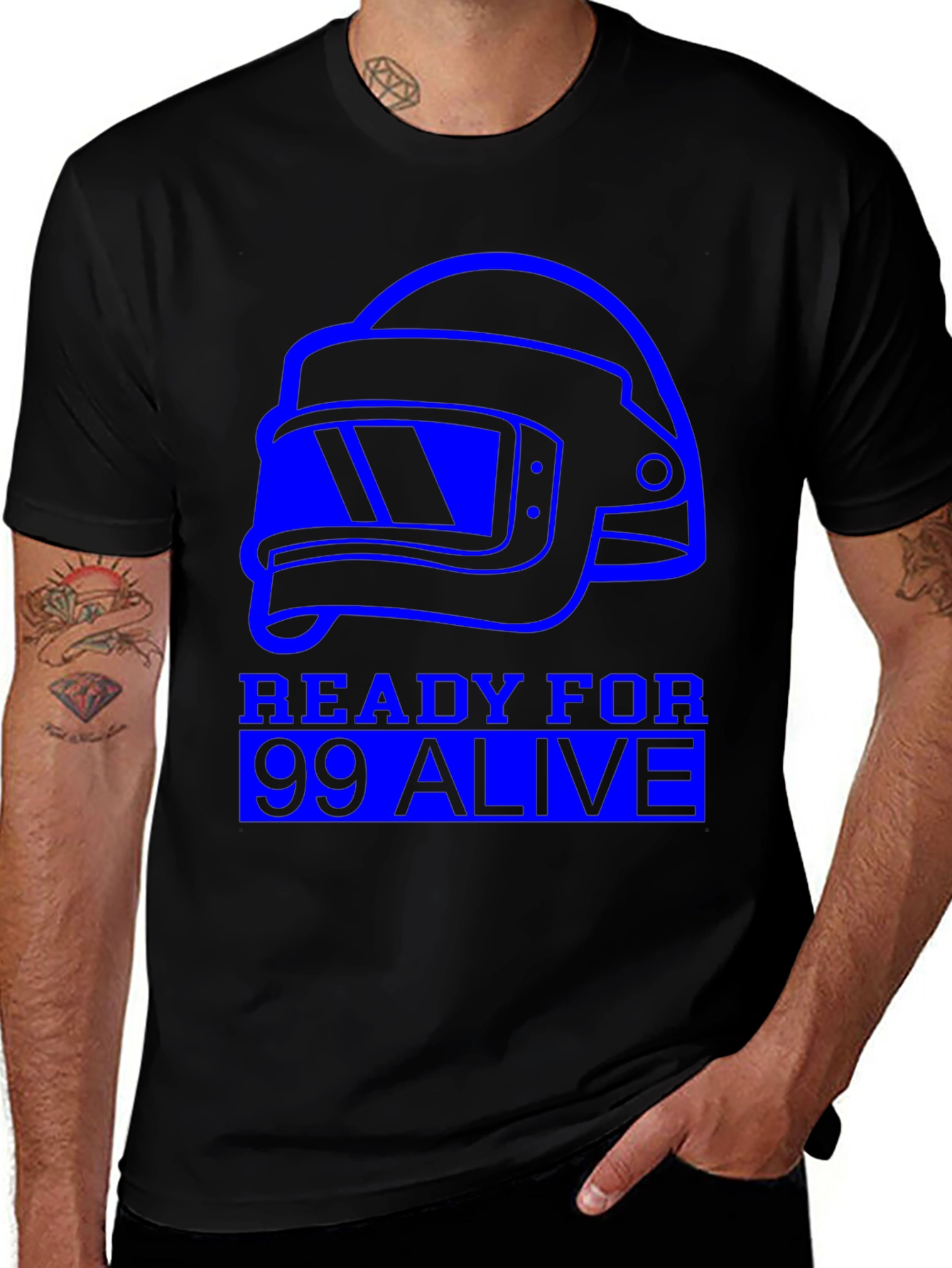 Camiseta Negra PUBG: Listo para la Acción